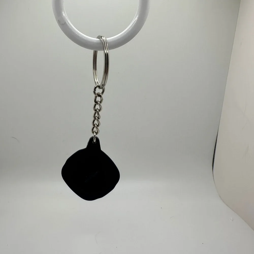 Tupperware Miniature Container‎ Keychain Navy Blue Tiny Collectible Accessory